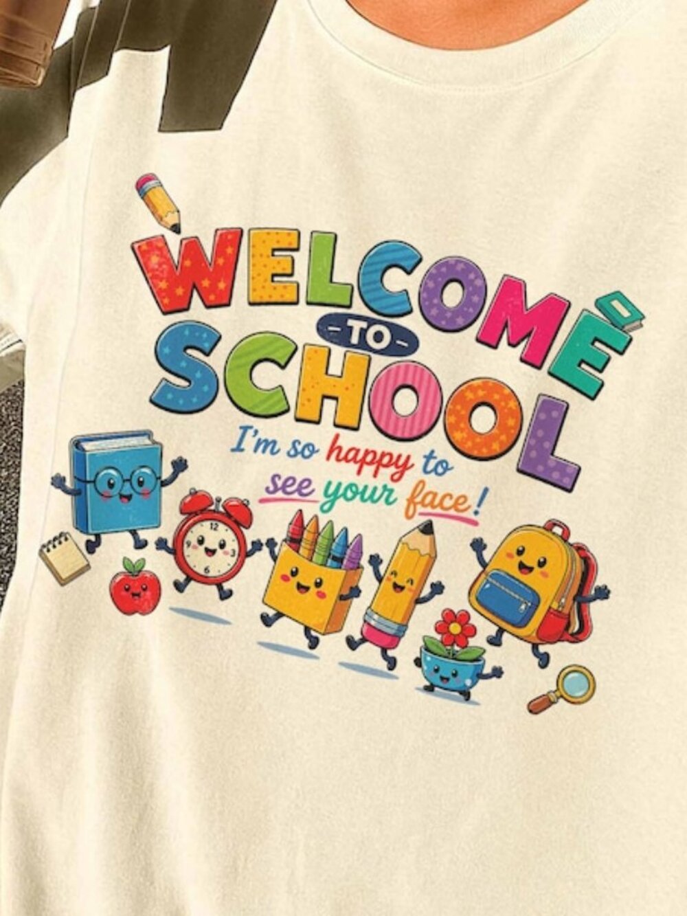 Back to School Shirt, Welcome to School Teacher Tee - Picture 2 of 4